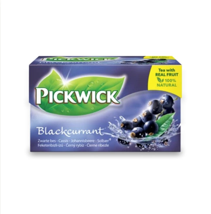 Te Sort Pickwick Blackcurrant 20 breve Rainforest Alliance Blåbær,20 stk/bk