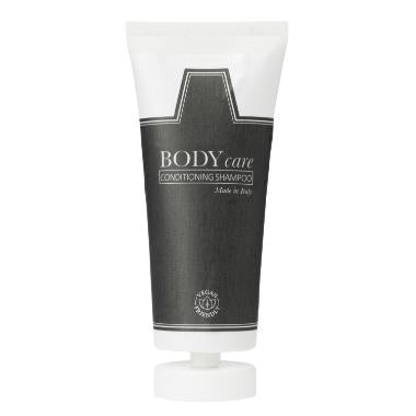 Shampoo BodyCare Conditioning Shampoo 30ml med balsam/parfume tube med knæklåg,216 stk x 30 ml/krt