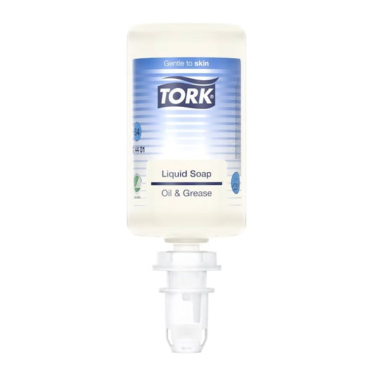 Håndsæbe Tork Flydende S4 Industri Oil and Grease 1ltr Svanemærket uden Parfume,6 stk x 1 ltr/krt