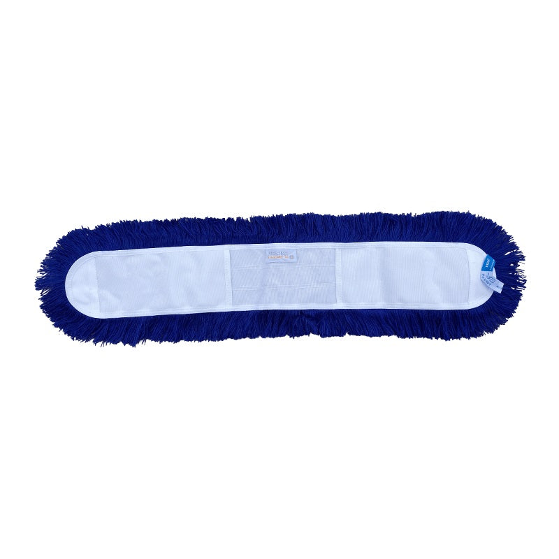 Moppe Lommer Tentax 80cm Akryl Økotex med Frynser Blå Tør til Flex fremfører,1 stk
