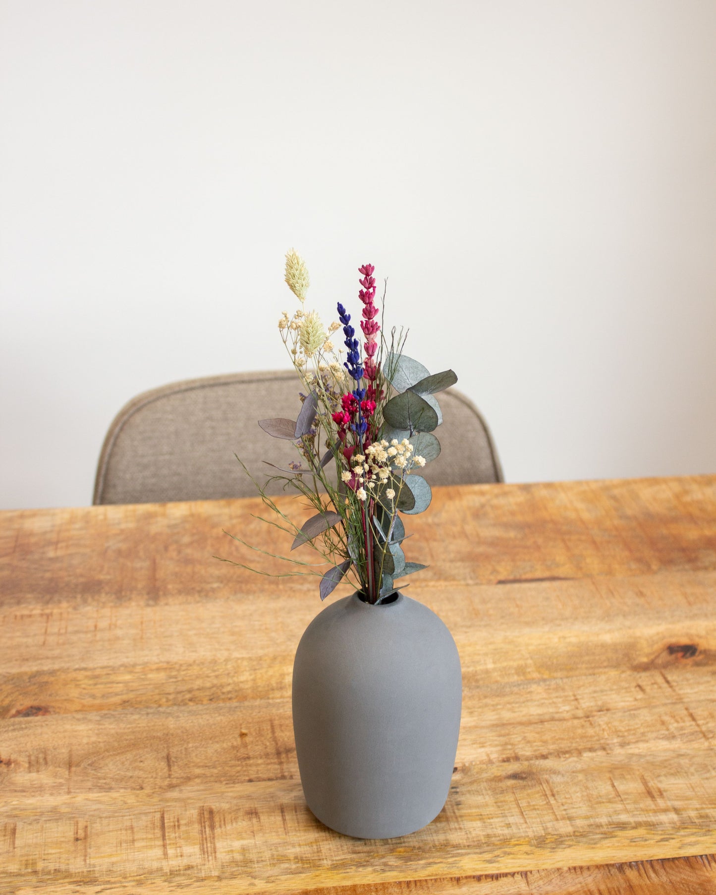 Blomsterbuket Lille Frisk Pust Ø10xH25cm Langtidsholdbar Lyserøde Nuancer,6 stk/krt