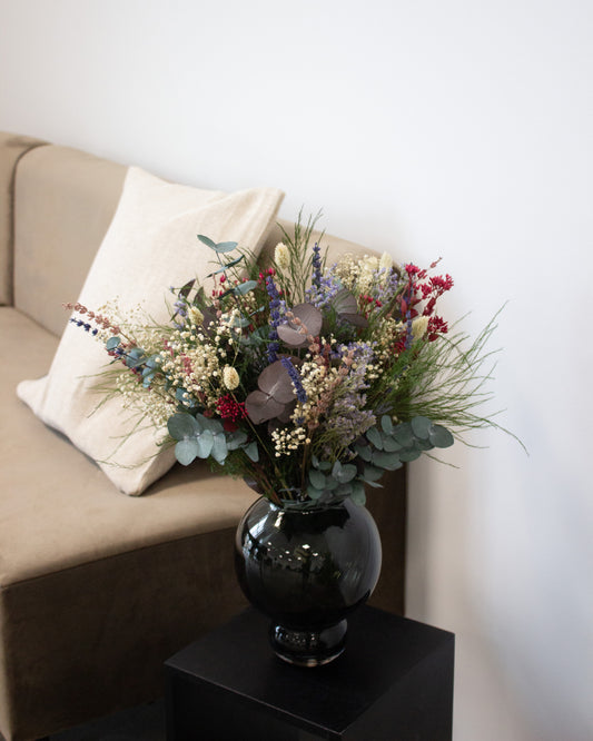 Blomsterbuket Stor Frisk Pust Ø35xH50cm Langtidsholdbar Lyserøde Nuancer,1 stk