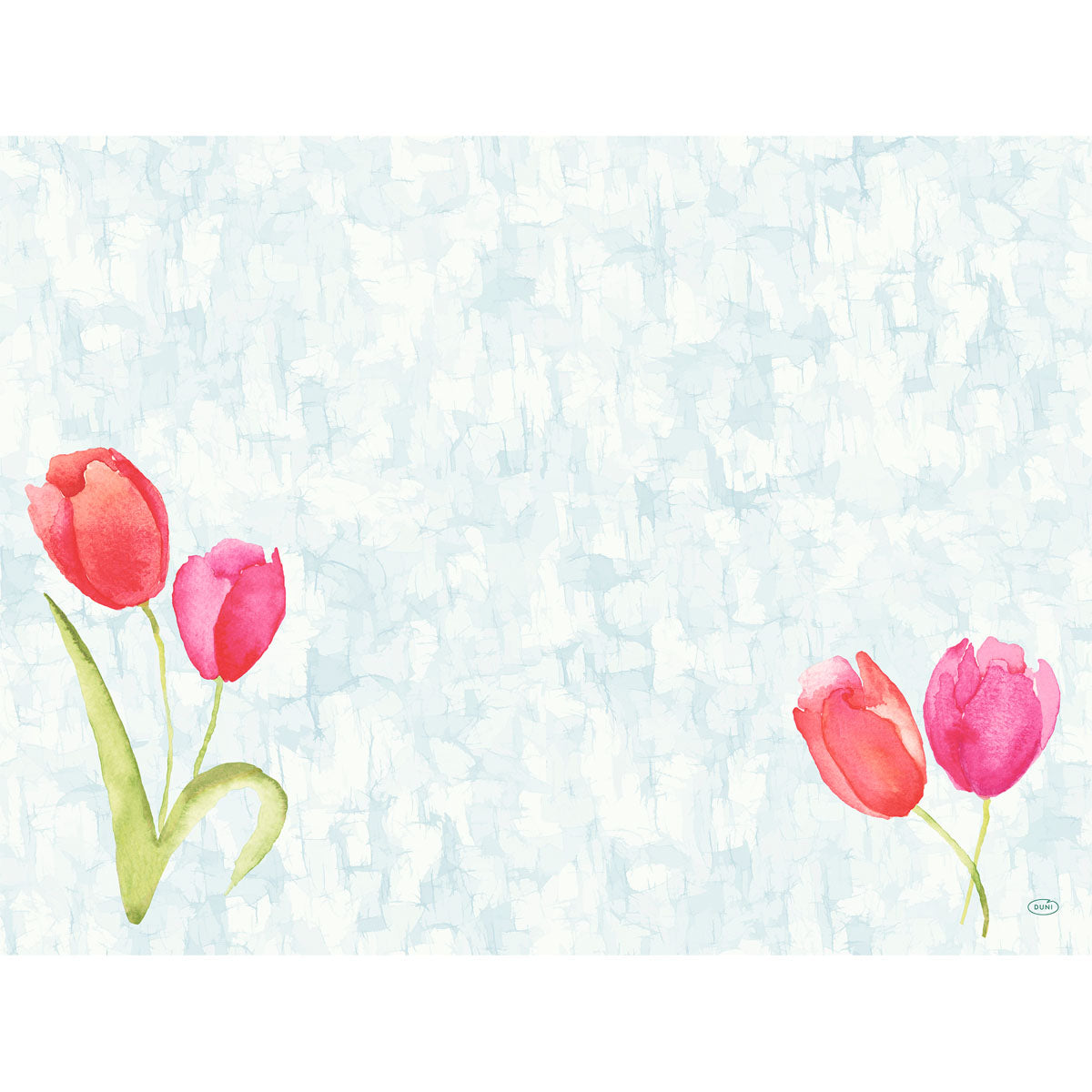Dækkeserviet Bio Dunicel L30xB40cm Painted Tulips,100 stk/pk
