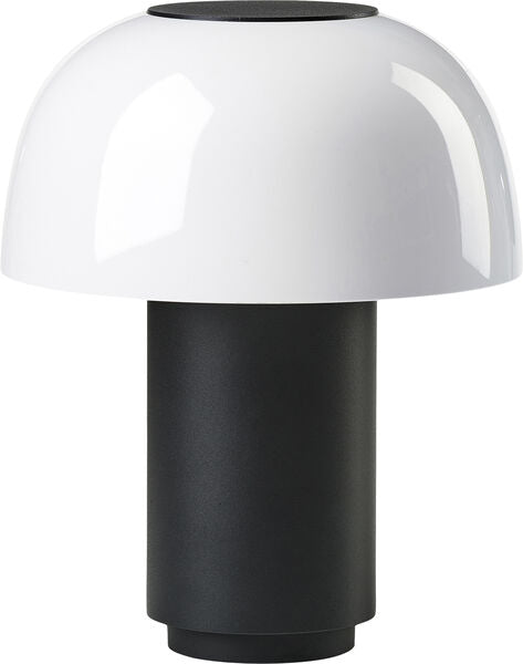 Lampe LED Zone Harvest Moon Ø18xH22cm Sort/Hvid,1 stk
