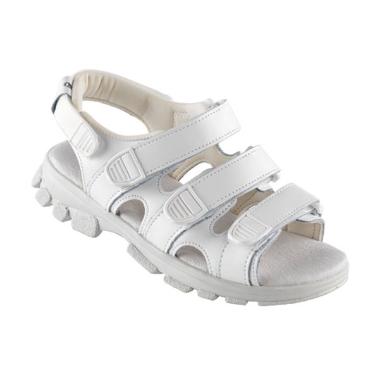 Sandal Sundheds Walki str 40 med Velcro/Chock absorberende Hvid,1 Par