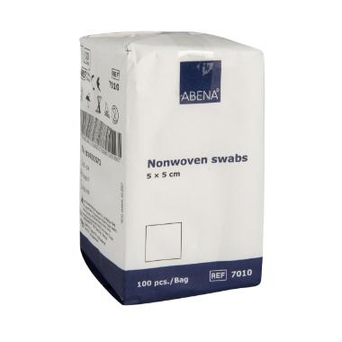 Kompres NW 5x5cm 4-lags uden Latex Hvid Usteril gaze,100 stk/pk