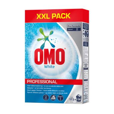 Vaskepulver Omo White Professional Powder 8.4kg med Parfume/Optisk hvidt XXL,8.4 kg/bk