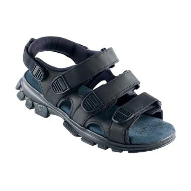 Sandal Sundheds Walki str 44 med Velcro/Chock absorberende Sort,1 Par
