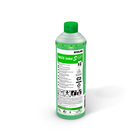 Vaskepleje Maxx Indur S 1ltr Ecolabel C2C med Polymer/Parfume uden Voks Grøn,1 ltr/fl