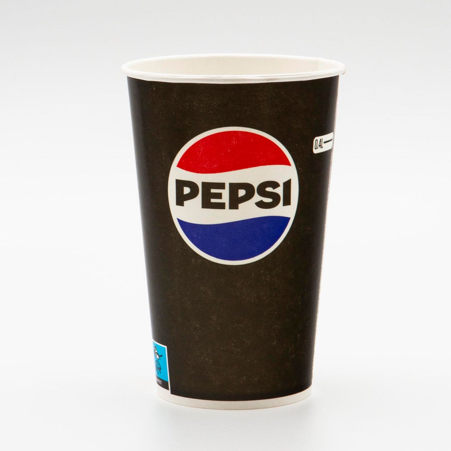 Papbæger 40 cl Pepsi Max Ø90x135 mm Kolddriksbæger,50 stk/ps