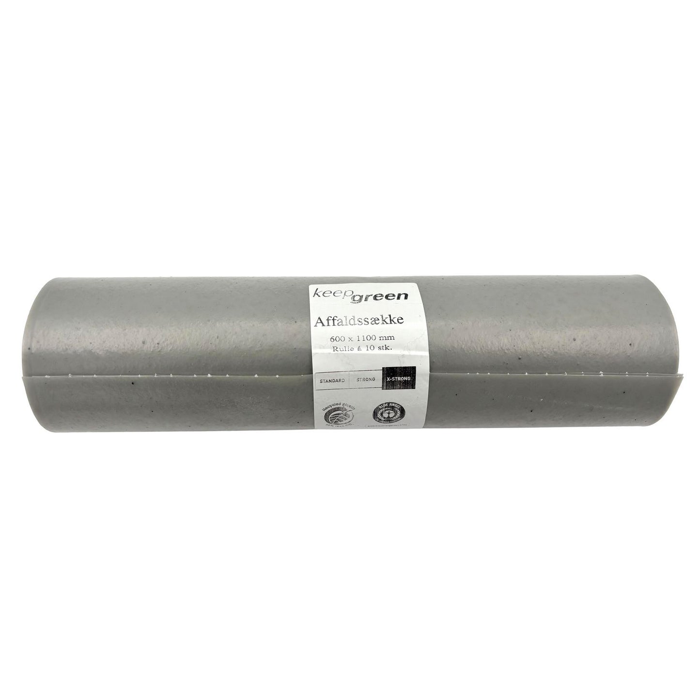 Sæk KeepGreen 80ltr B600xL1100mm 85my Ekstra Strong Klar,12 rl x 10 stk/krt