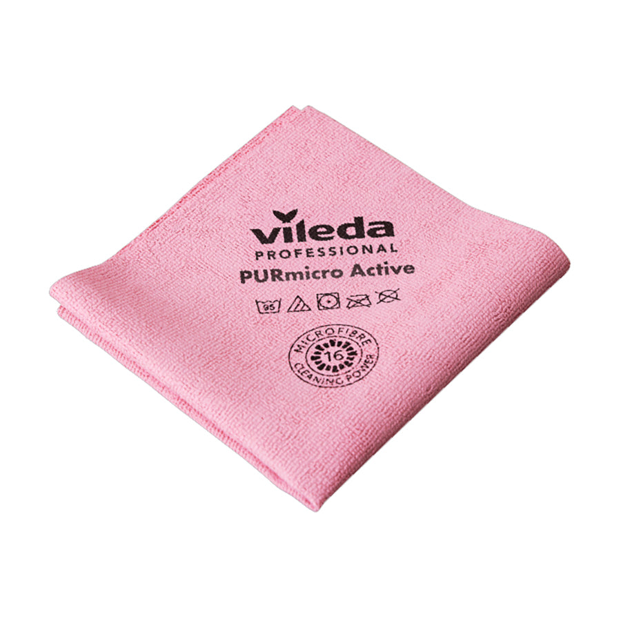 Microfiberklud PurMicro Active 38x35cm Rød PVA,5 stk/pk
