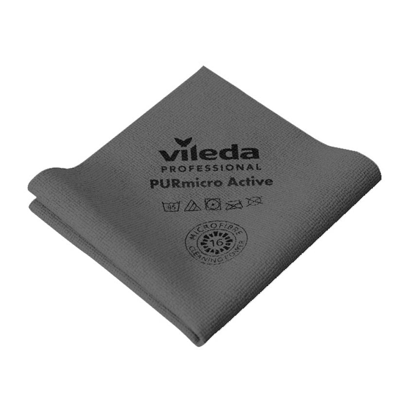 Microfiberklud PurMicro Active 38x35cm Grå PVA,5 stk/pk