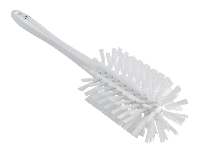 Rørbørste Vikan Ø90x430mm Medium/Stiv med Fuldstøbt skaft Hvid,stk