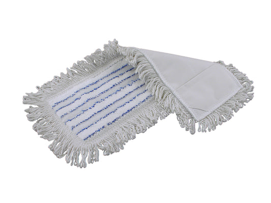 Moppe Lommer Micro 40cm Microfiber med Løkker Hvid Våd,5 stk/pk