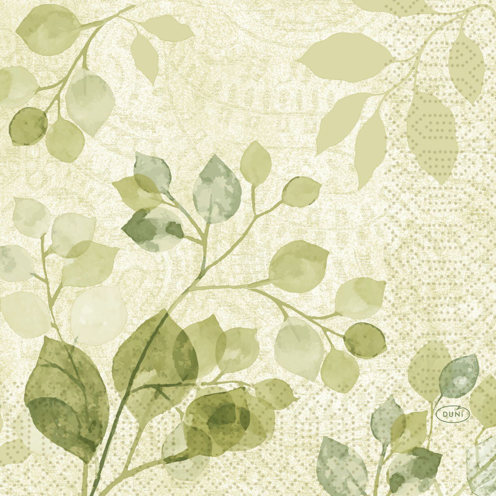 Serviet 3-lag 33x33cm Paisley Leaves,50 stk/pk