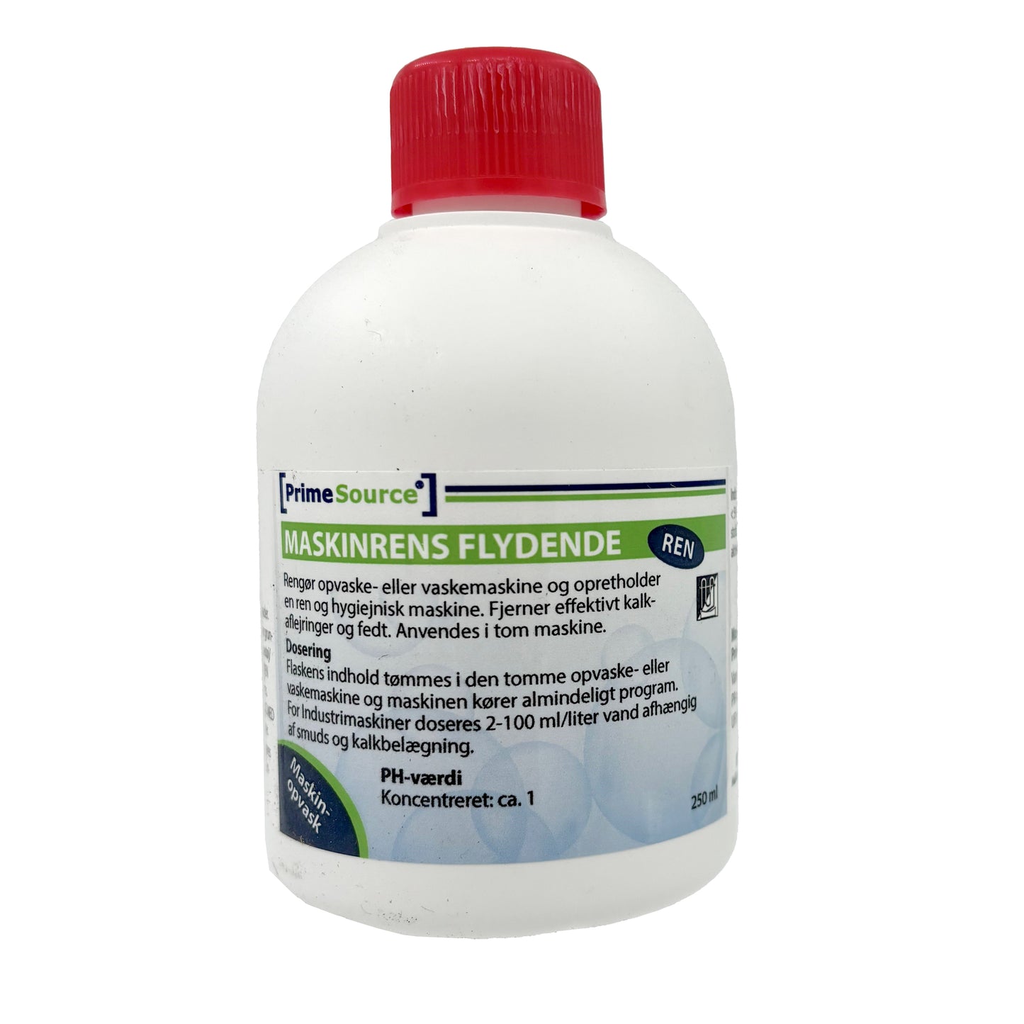 Maskinrens Flydende Prime Source Ren 250ml til tom vaske-/opvaskemaskine,250 ml/fl
