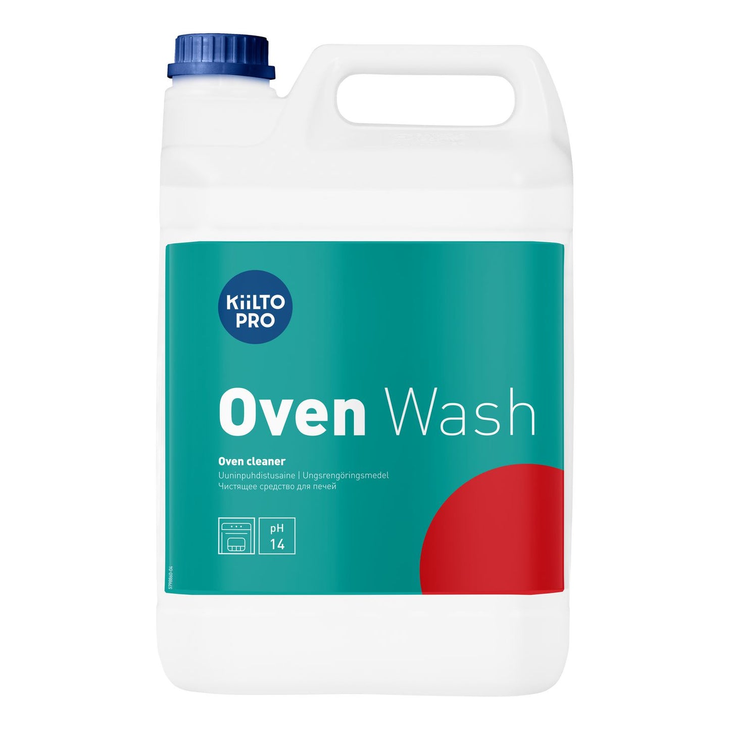 Ovnrengøring Flydende Kiilto Pro Oven Wash 5ltr Surt til automatisk rengøring,3 dnk x 5 ltr/krt