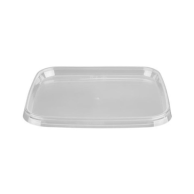 Plastlåg L129xB129xH8mm PP Til 1150/600ml Bøtte 24 stk/ps Klar,24 stk/ps