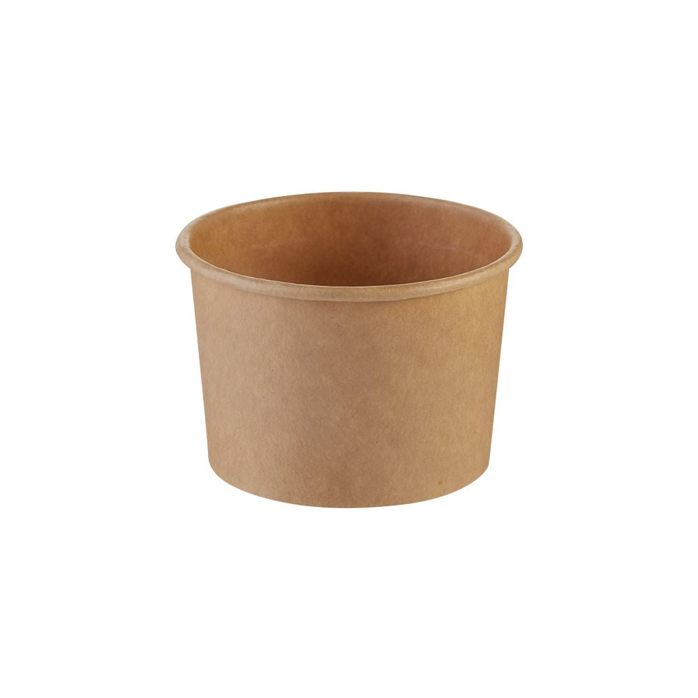 Isbæger 120/140ml 3oz Ø74x49mm Pap Brun,50 stk/ps