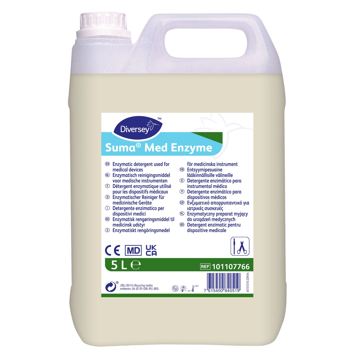 Bækkenskyl Neutralt Suma Med Enzyme 5ltr til instrumentvasker,5 ltr/dnk