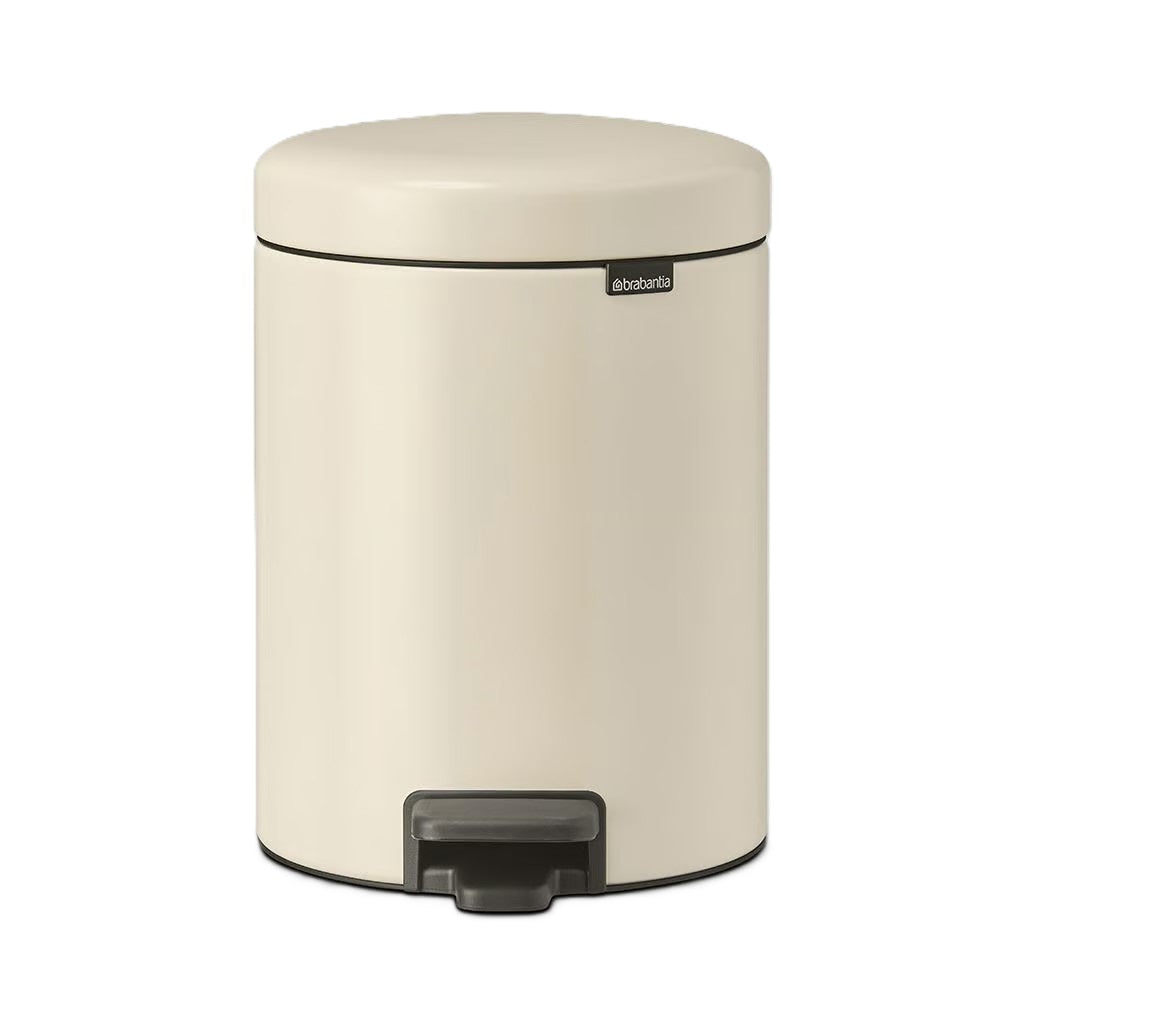 Pedalspand Brabantia Newlcon 5 ltr Stål/Plast Soft Beige,stk