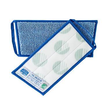 Moppe Velcro Mikro Vision Mop 30cm Microfiber Svanemærket Blå Tør/Våd,5 stk/pk