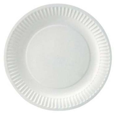 Paptallerken Catersource Ø18xH1cm Pap Hvid,50 stk/pk