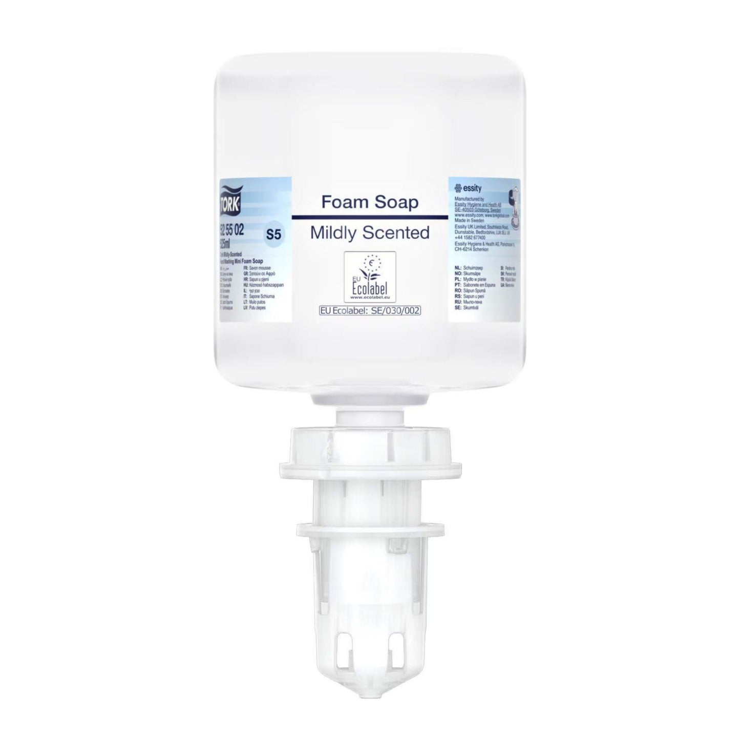Skumsæbe Tork Flydende Mild Foam Soap 525ml Ecolabel med Parfume til Mini S5,8 fl x 525 ml/krt