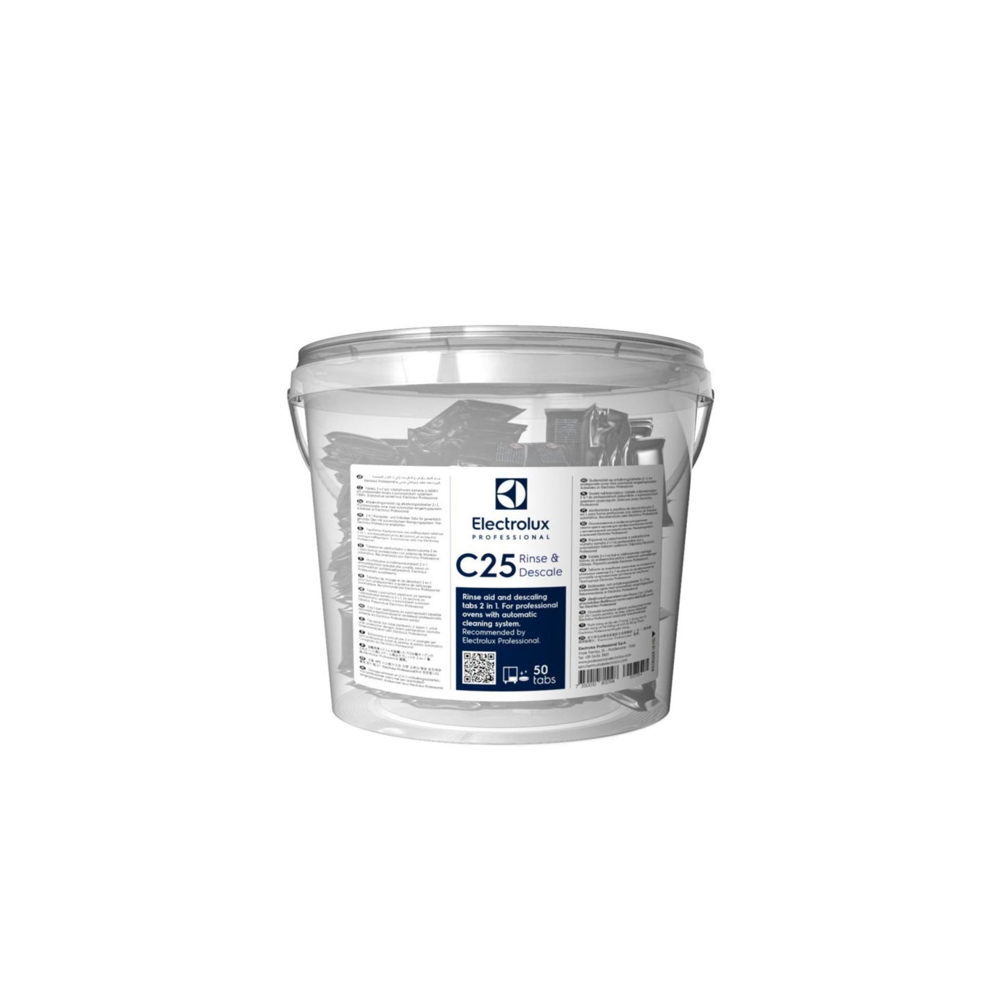 Ovnafspænding Tabs Electrolux C25 Rinse & Descale 50 stk til SkyLine Auto-progr,50 stk/sp