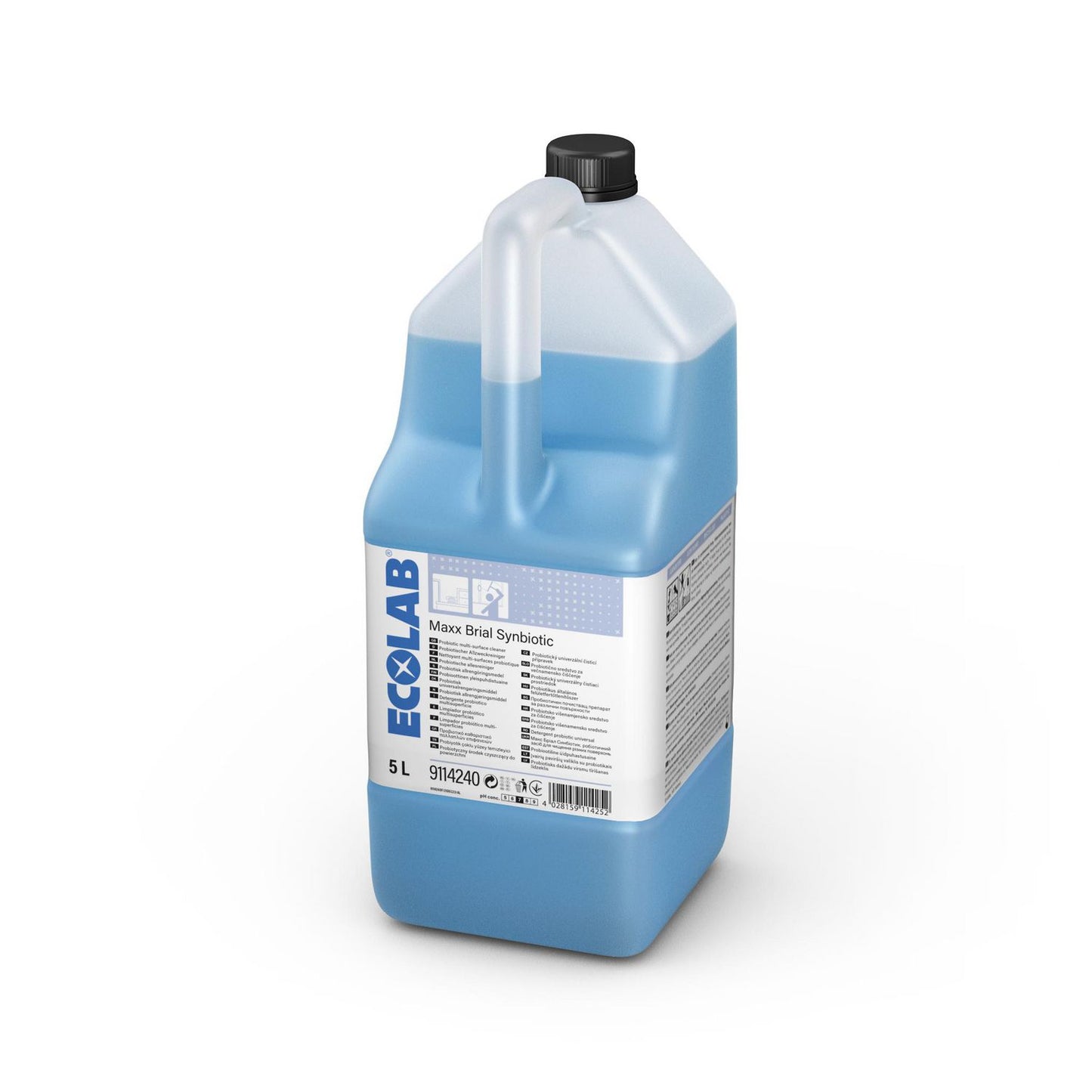 Universalrengøring Flydende Maxx Brial Synbiotic 5ltr Ecolabel til overflader,5 ltr/dnk