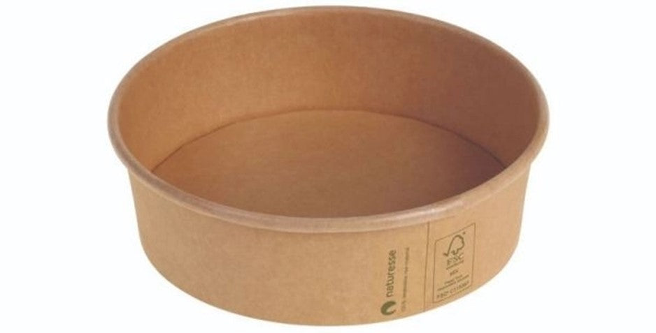 Salatskål Naturesse 500ml Ø150xH45mm Pap/PLA Brun,6 pk x 50 stk/krt