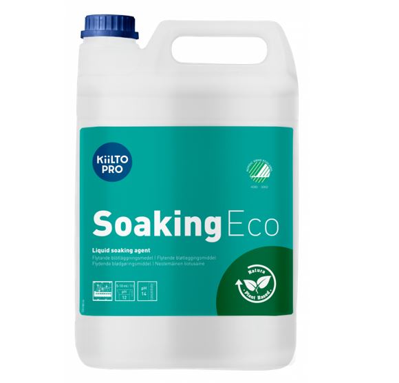 Maskinopvask Iblødsætning Flydende Kiilto Pro Soaking Eco 5ltr Svanemærket,3 dnk x 5 ltr/krt