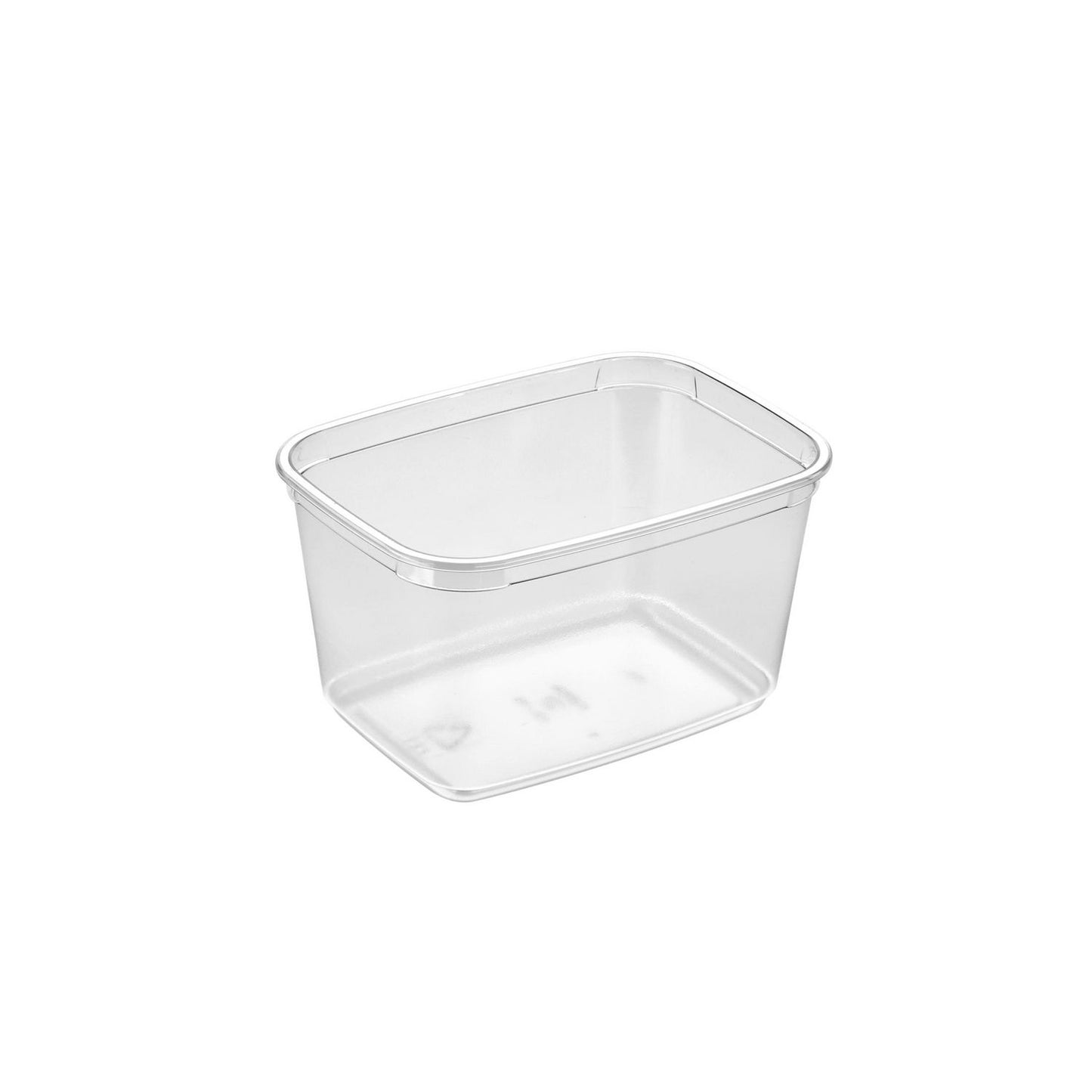 Plastbæger M68-75 Rektangulær 750ml L141.3xB104.3xH79.8mm APET Klar,600 stk/krt