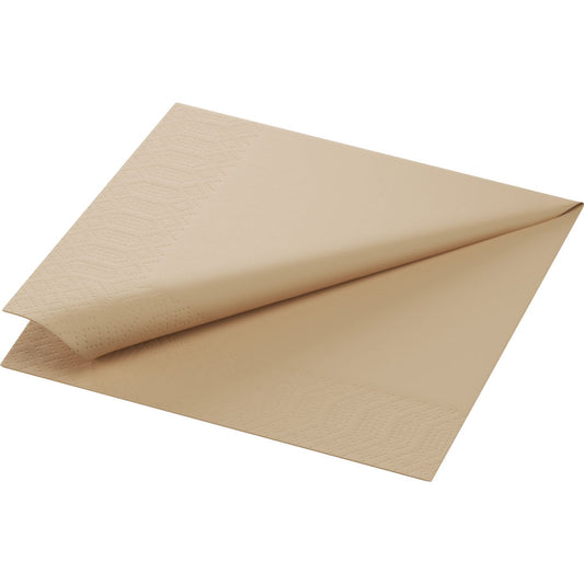 Serviet Duni Natural brown 1-lag 33x32cm Brun,750 stk/pk