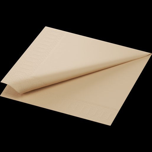 Serviet Duni Natural brown 40x40 cm 2-lag 1/8-fold Brun FSC,300 stk/pk