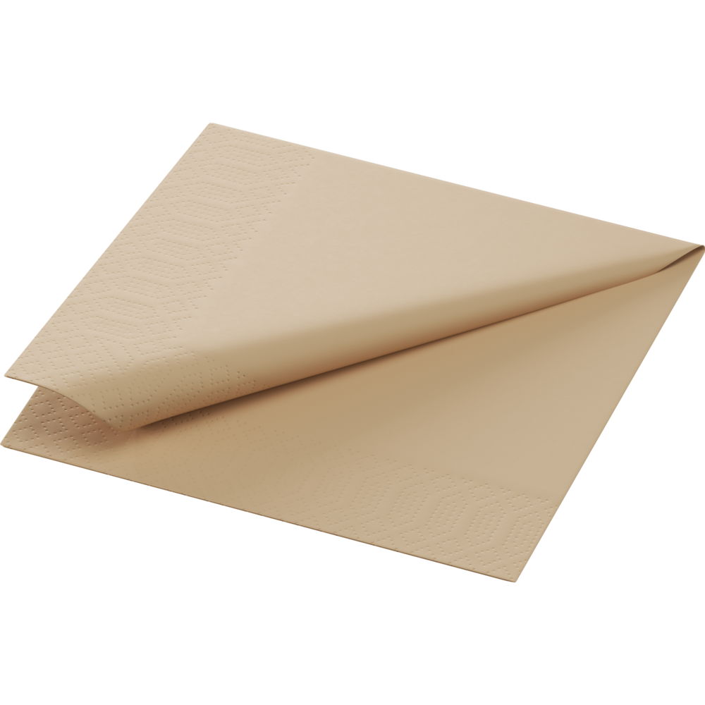 Serviet Duni Natural brown 24 x 24cm 2-lag Brun,300 stk/pk