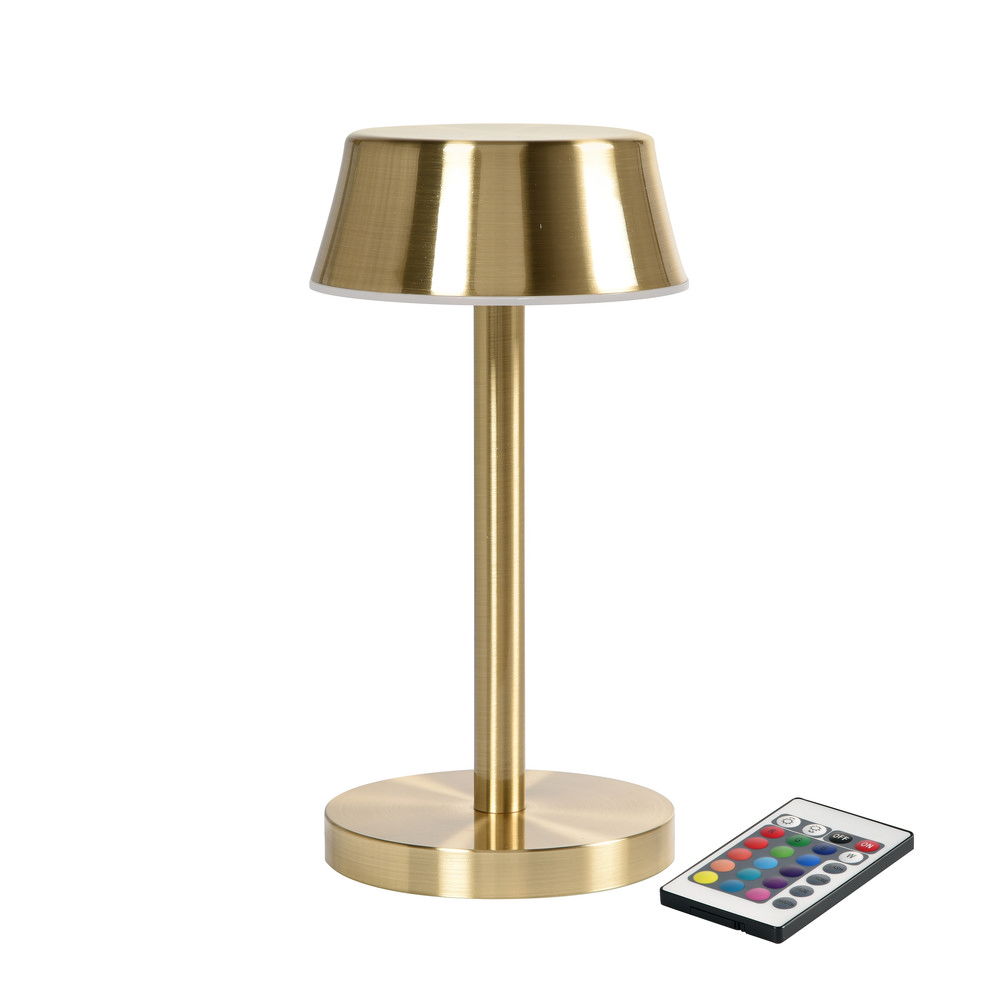 Lampe LED Nour Midi Ø10xH20cm Med Fjernbetjening Guld,stk