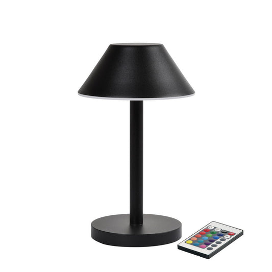 Lampe LED Zelda Midi Ø12xH21.5cm Med Fjernbetjening Sort,stk