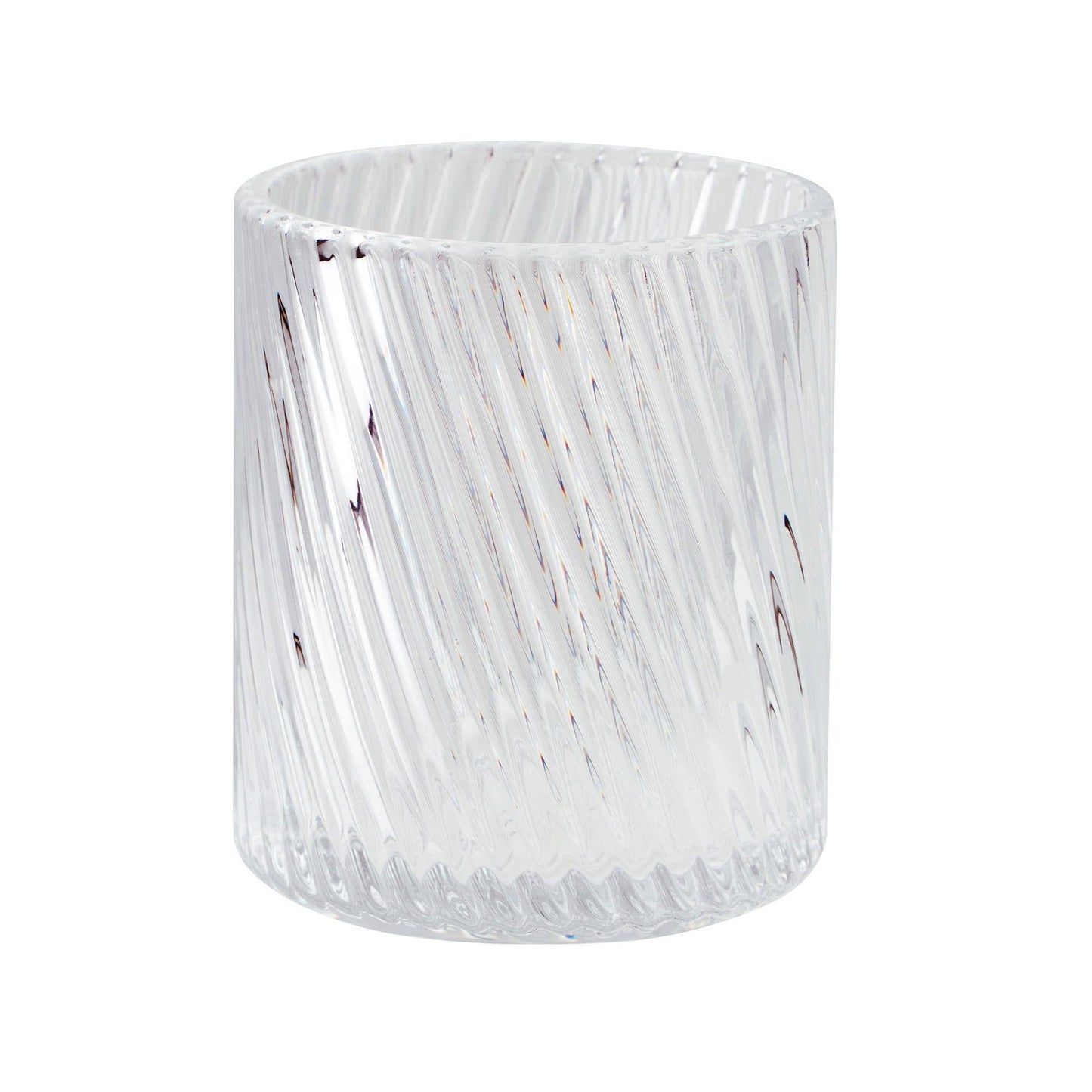 Bolsius Glaslys Twist Relight Transparent uden Refill,4 stk/pk
