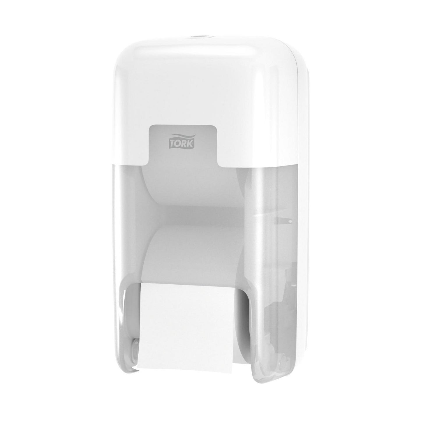 Dispenser Tork Toiletpapir T7 OptiServe L180xB187xH335mm ABS Hvid Til 2 ruller,1 stk/krt