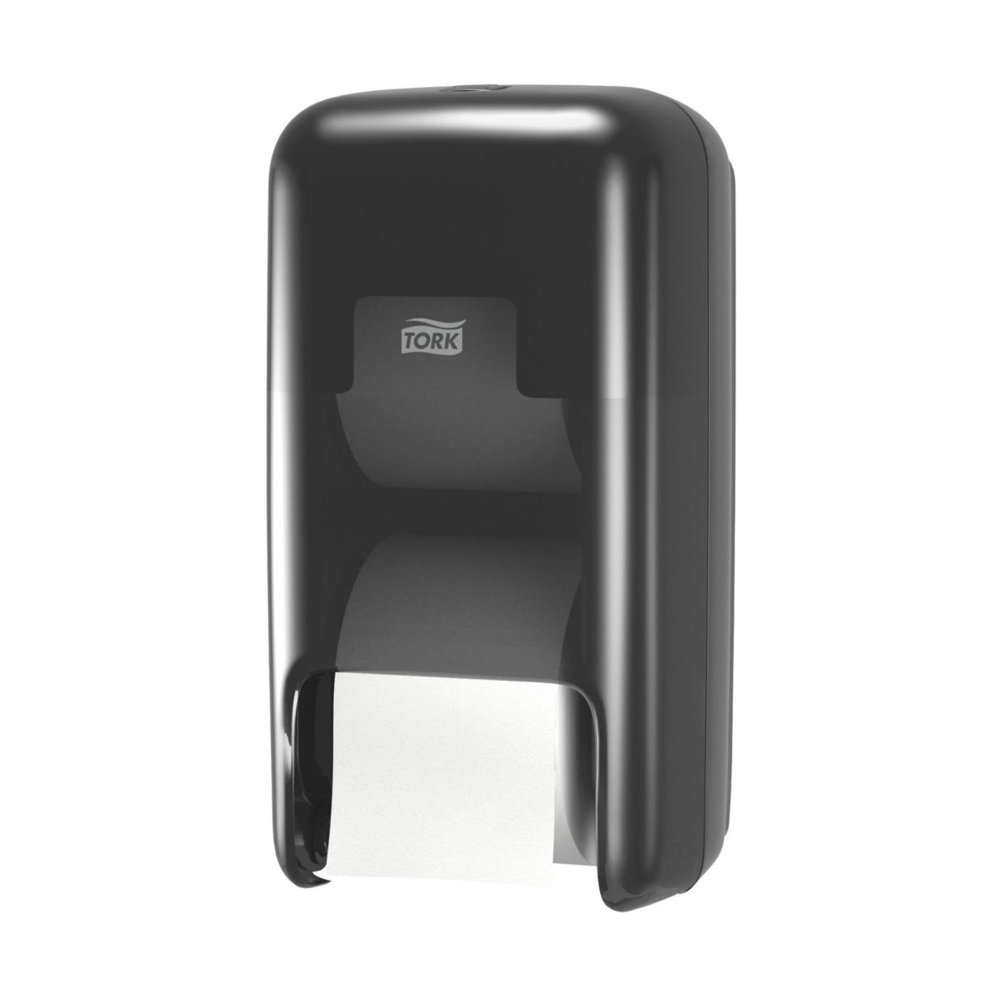 Dispenser Tork Toiletpapir T7 OptiServe D17.4xB17.1xH32.3cm ABS Sort Til 2 rl.,1 stk/krt