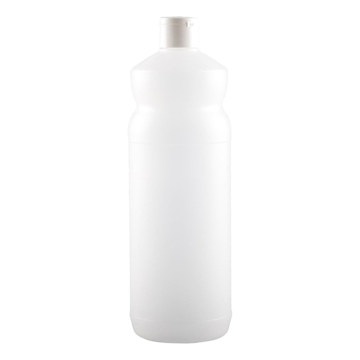 Flaske Tom 1000ml med Skruelåg uden Navn Grå/Hvid Sprayhoved kan påsættes,1 fl