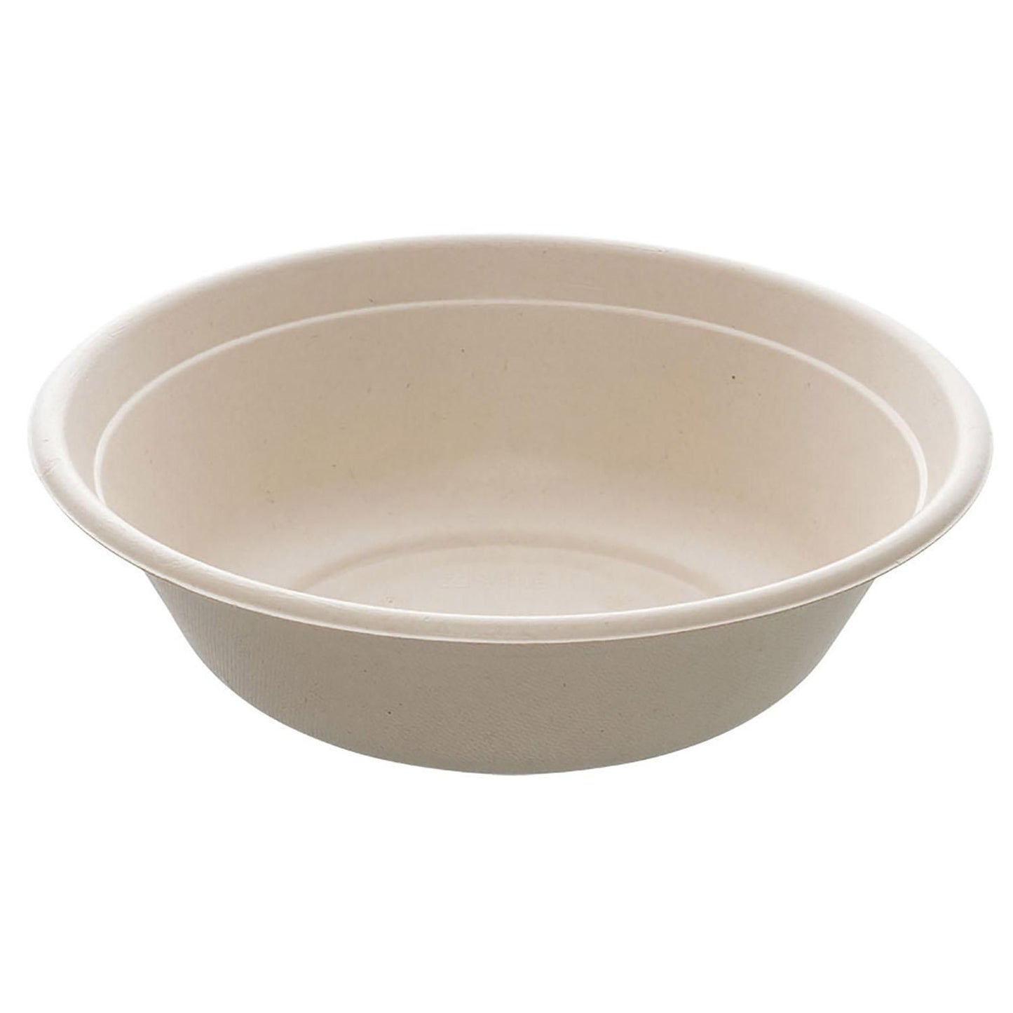 Bakke Salatskål BePulp Rund 1000ml Ø209xH62mm Bagasse Natur,4 ps x 75 stk/krt