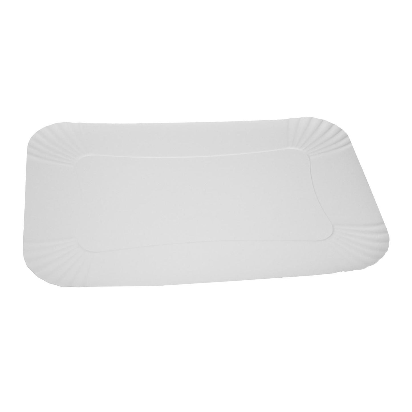Smørrebrødsfad L430xB300mm Hvid Pap,150 stk/krt