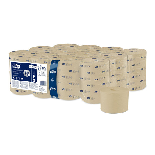 Toiletpapir Tork Advanced T7 OptiServe 2-lag Ø13.1cm L94.3mxB9.3cm Genbrug Natur,24 rl/sæk