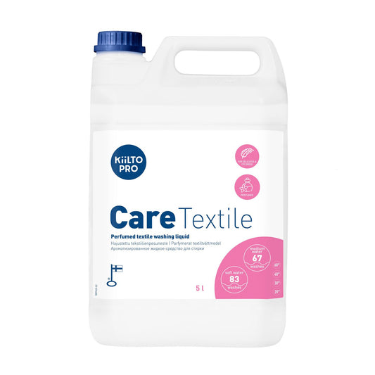 Tøjvask Flydende Kiilto Pro Care Liquid Textile 5ltr med Parfume/Optisk hvidt,5 ltr/dnk