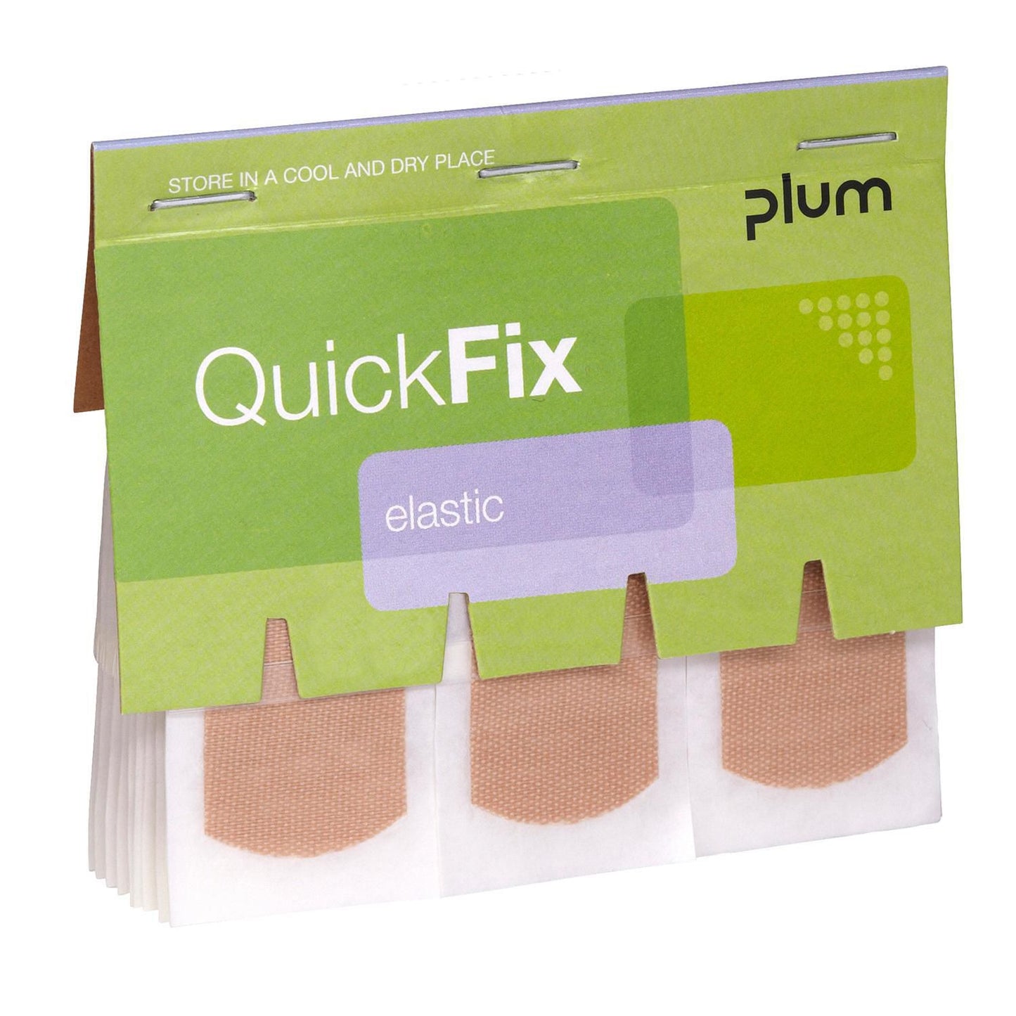 Plaster Elastik QuickFix 75x25mm refill til væghængt dispenser,6 pk x 45 stk/bk