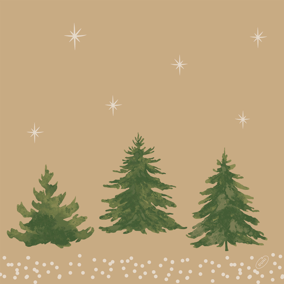 Serviet Bio Dunisoft 40 x 40cm Humble Trees Natural Brown,60 stk/pk