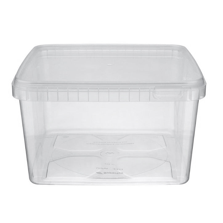 Bøtte 3000 ml L195xB195xH112mm PP 24 stk/ps klar,24 stk/ps